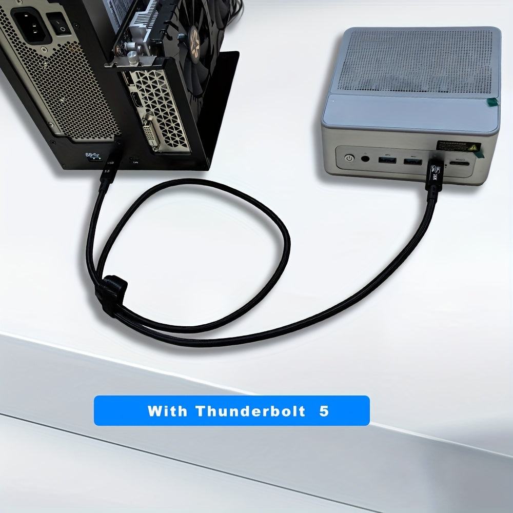 GPIVDA Thunderbolt 5 Cable, 3.28ft USB C to USB C