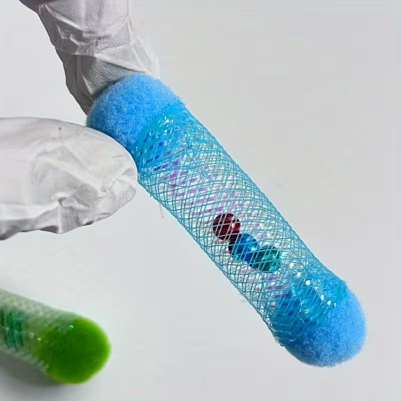 5pcs Random Color Interactive Cat Teaser Wand Set, Plastic, Random Color