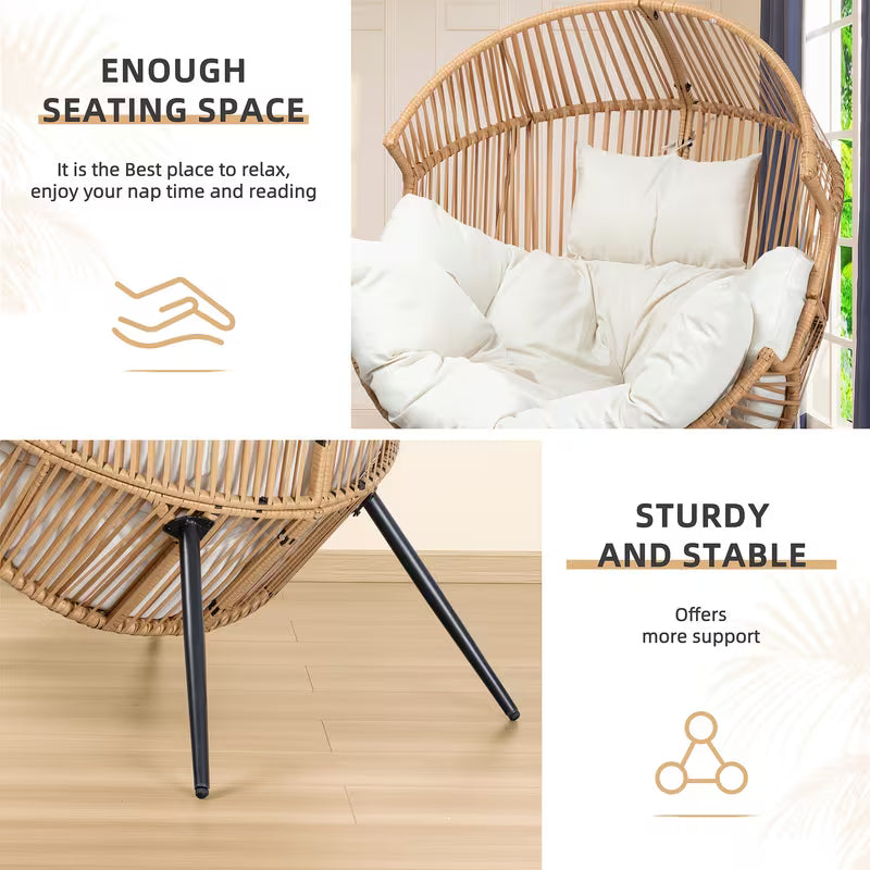 Wicker Egg Chair & Rocking Egg Chair PE Rattan