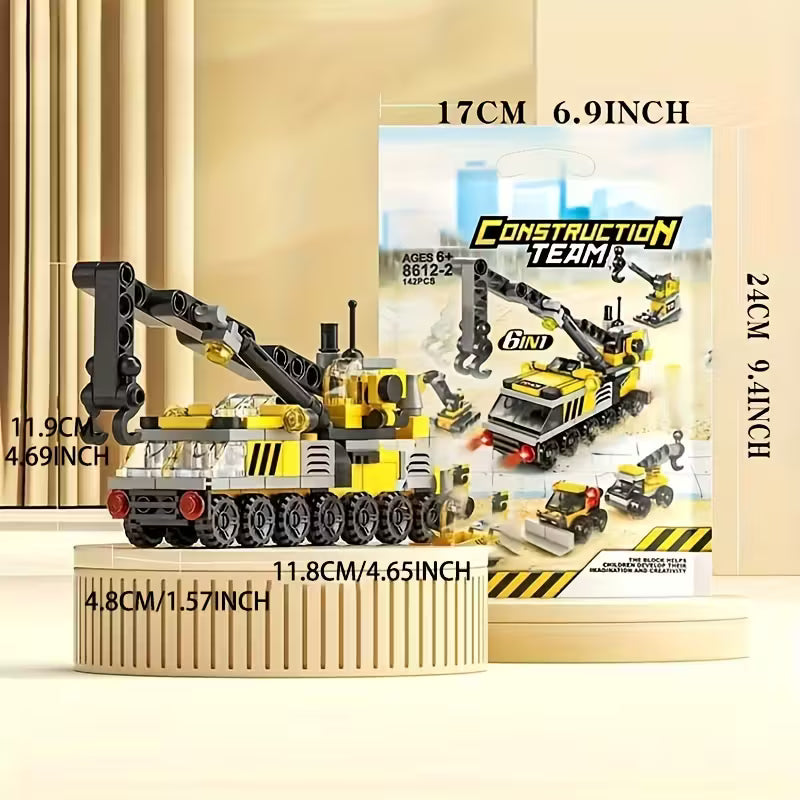 Puzzle City Engineering Series, Pullback Type Building Block, Small Particle Set