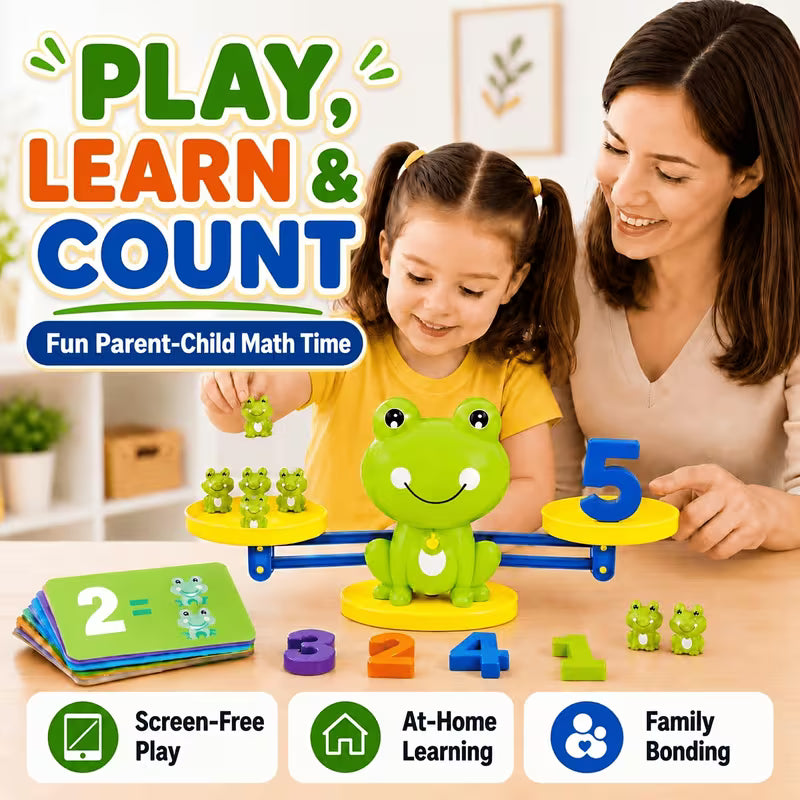 61/81-Piece Frog Balance Math Toy Set