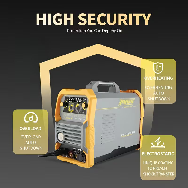Plasma Cutter Welder Combo, Gas MIG/Gasless MIG/HF TIG/Stick/CUT/Spool