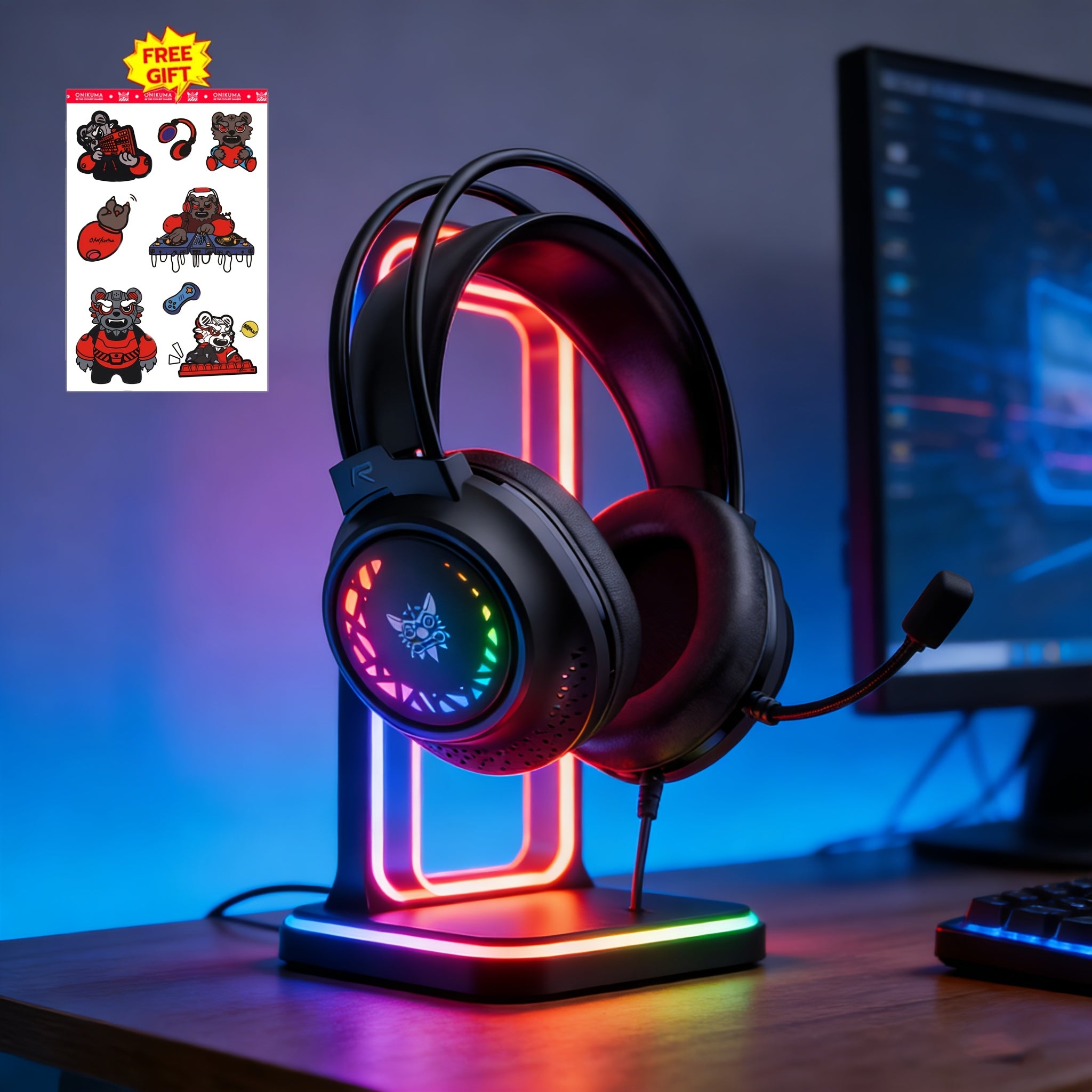 ONIKUMA Gaming Headset, Universal