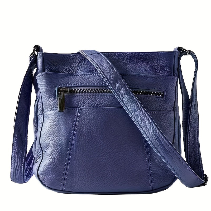 Genuine Leather Pockets Laptop Messenger Shoulder Bag Luxurious, Versatile, Leather