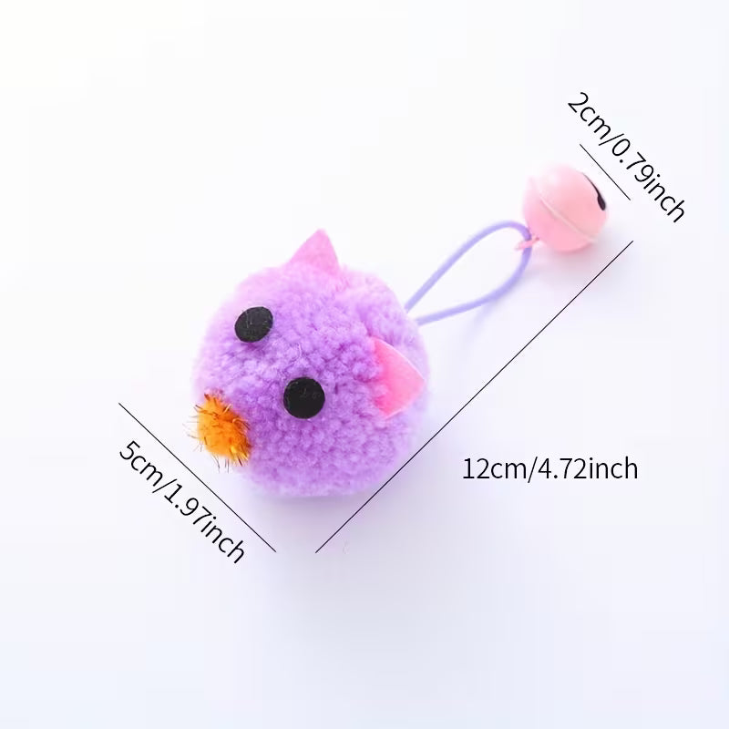 Pet Cat Toy Cute Mouse Shape Macaron Color Matching