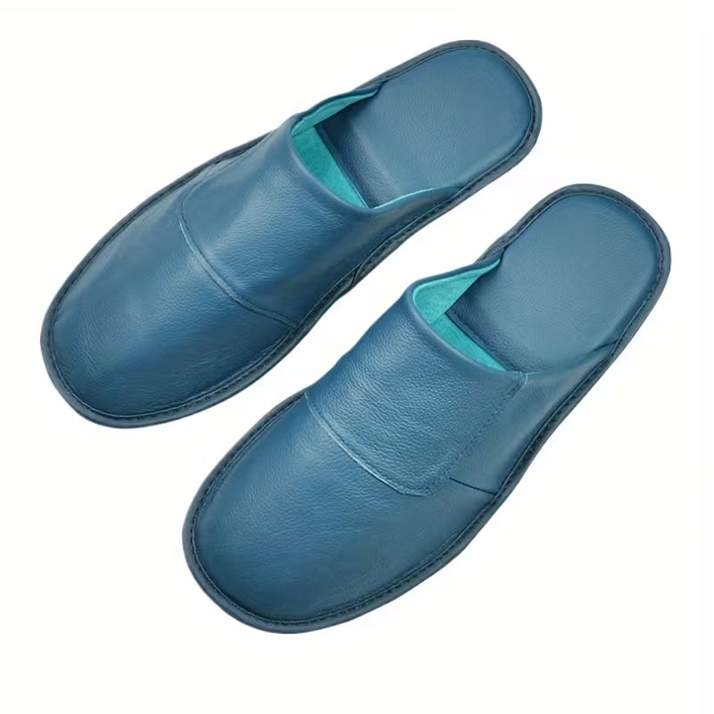 Spring Autumn Summer Leather Slippers Homes in Indoor Slipper Spring Autumn Summer Men Women