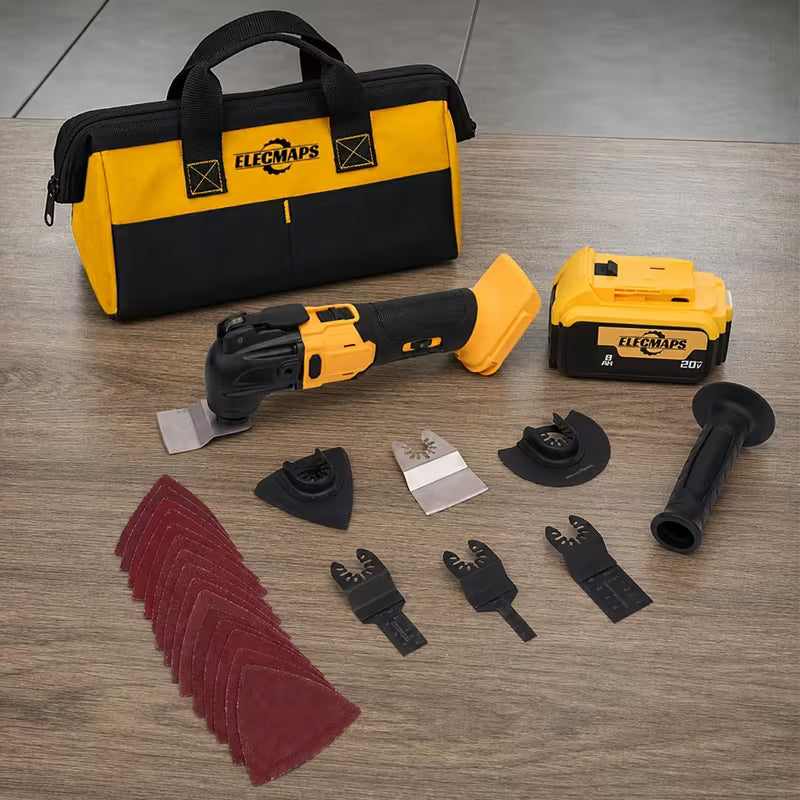 Wireless Brushless Oscillating Multi-functional Tool with An Auxiliary Handle