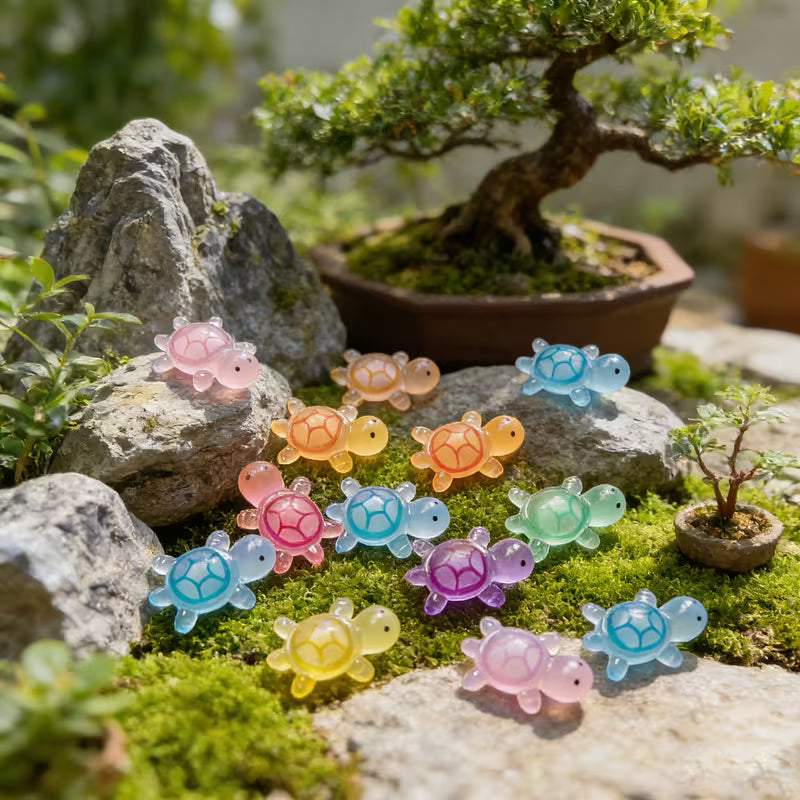 35/70pcs, 23Mm Color 3D Magical Night-Lighting Little Turtle, Suitable for All Seasons