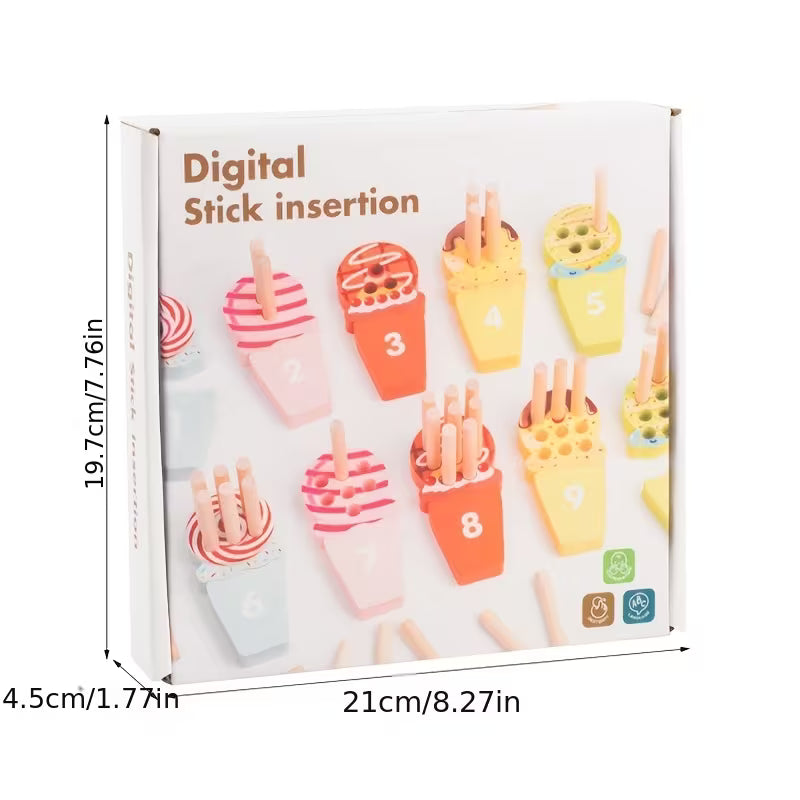 Wooden Ice Cream Number Stick Toy