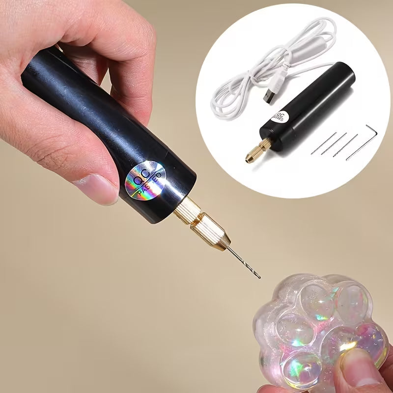 Mini Electric Drills Portable Handheld Micro USB Drill 5V for Jewelry Making DIY Wood Craft