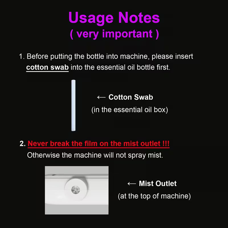 One-Button Switch, Five-Speed Adjustable Smart Aromatherapy Diffuser