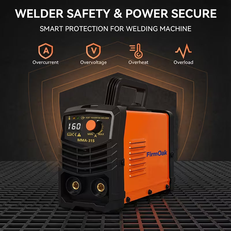 FIRMOAK Mini Stick Welder Machine, MMA-315 Portable ARC Welding Machine for Beginners