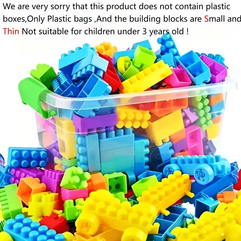 200-Piece Educational Puzzle Building Blocks Safe and Materials