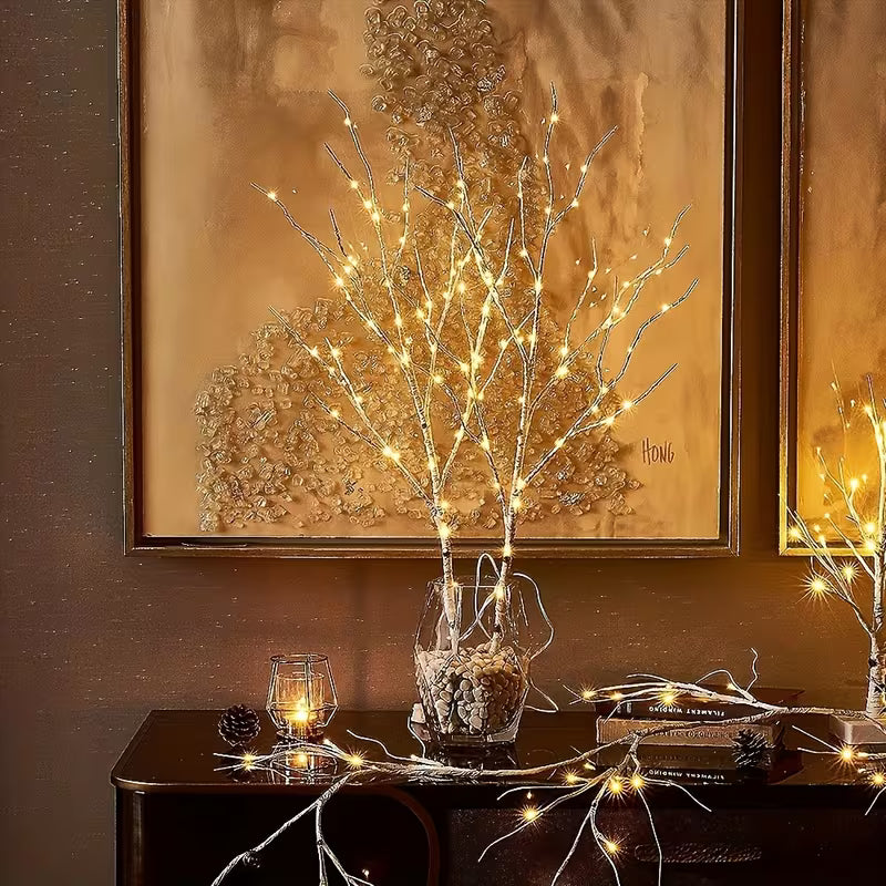 Simulated Birch Tree Branch Decorative Light, Artificial Tree Branch, Battery Powered