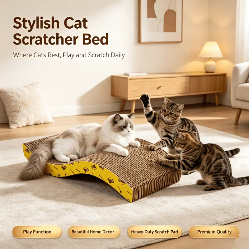 Durable Corrugated Cat Scratcher