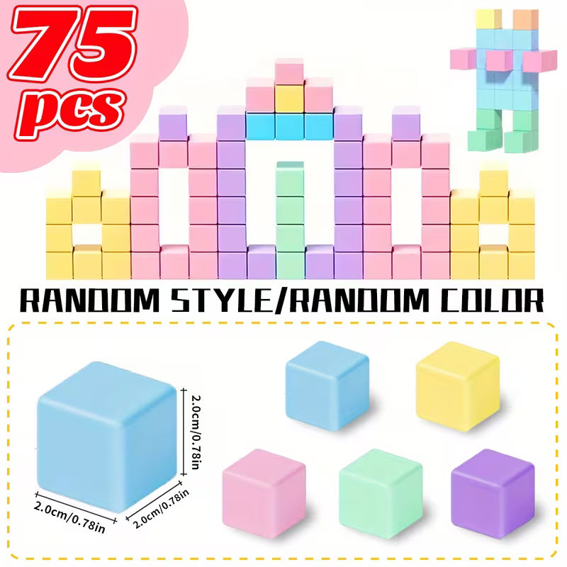 25-Piece/50-Piece/75-Piece Magnetic Building Block Classroom Teaching