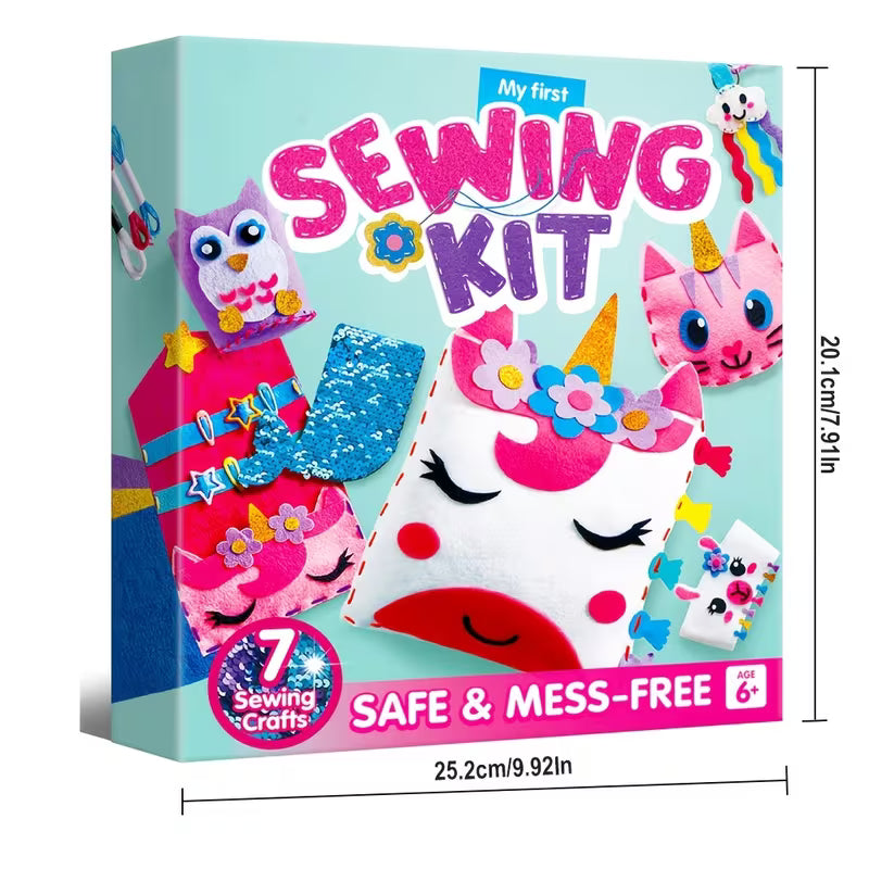 1 SET 7 Sewing Projects- My First Felt Sewing Kit Toys