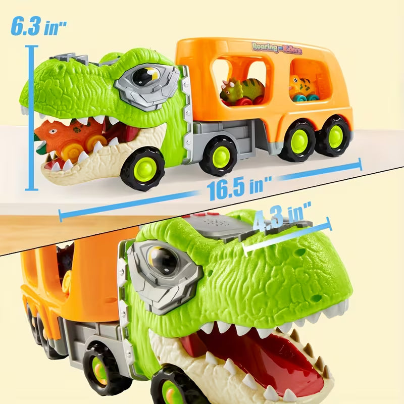 Dinosaur Truck Toy for Kids Rubber