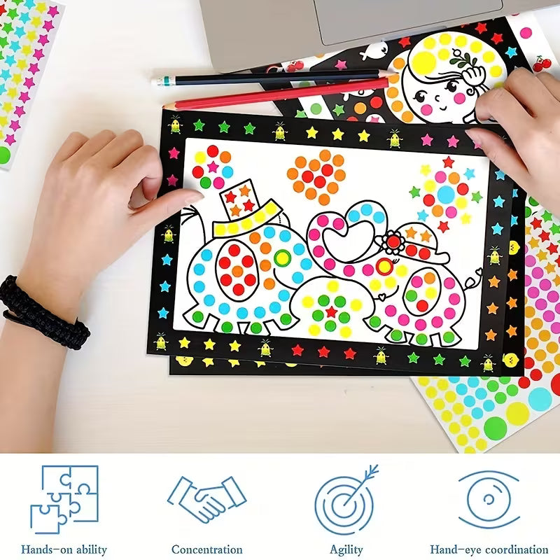 Set of 10 Interesting Patterned Puzzle Painting Kits