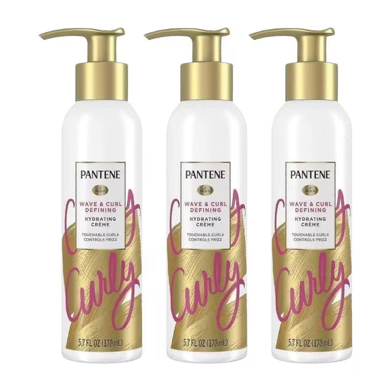 Pantene Wave and Curl Defining Hydrating Creme 5.7 Fl Oz (Pack of 3)