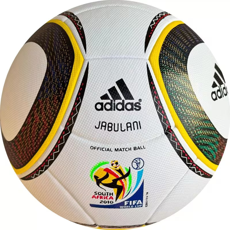 Jabulani 2010 World Cup Official Match Soccer Ball, Size 5 Professional Football, Multicolor