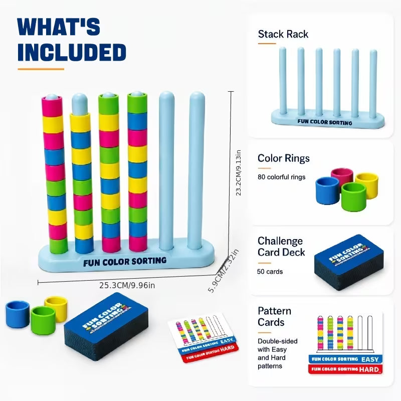 Single-color Stacking Challenge Fast-paced Color Matching Puzzle Game