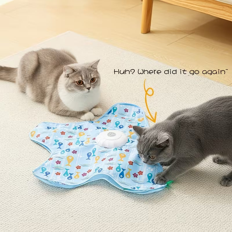 Electric Cat Turntable Pet Toy, Self-Entertainment Boredom Reliever Set