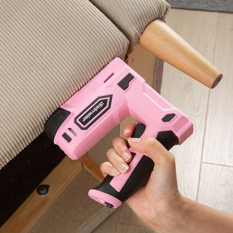 Pink Cordless Staple Gun 4V