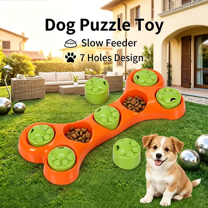 Dog Toy, Dog Chew Toy, Bone-Shaped Dog Puzzle