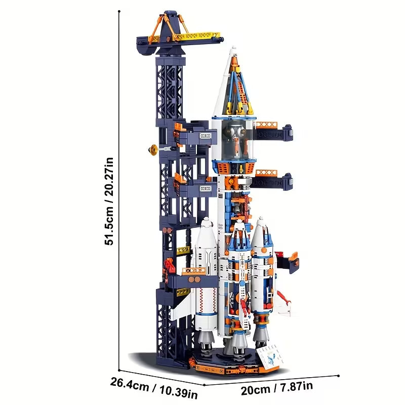 1432-Piece Semi-mechanical Space Launch Rocket • Realistic Rocket