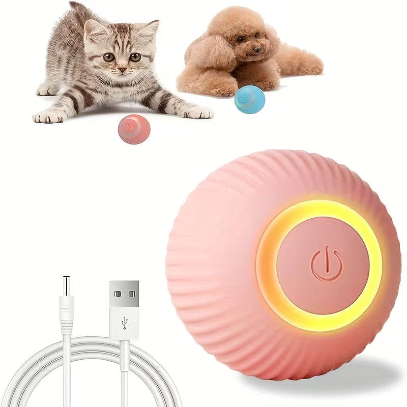 Intelligent Rolling Cat Toy, Durable Chew-Resistant Ball, Self-Play Boredom Relief