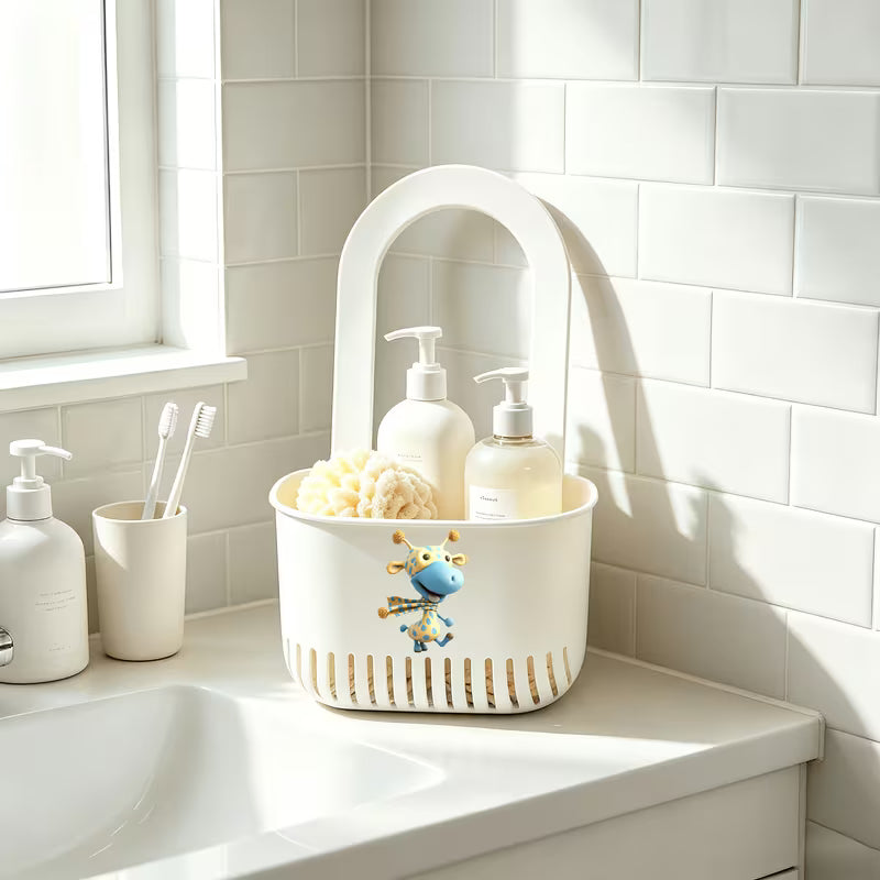 1pc—Acrylic—Cheerful Little Deer Design Style Multifunctional Drain Basket, Thickened