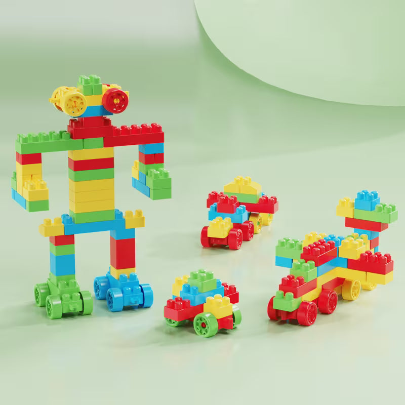 200-Piece Educational Puzzle Building Blocks Safe and Materials