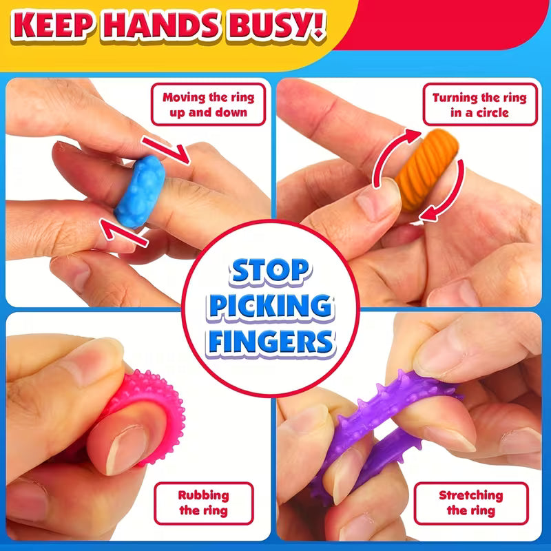 Silicone Fidget Rings for Kids