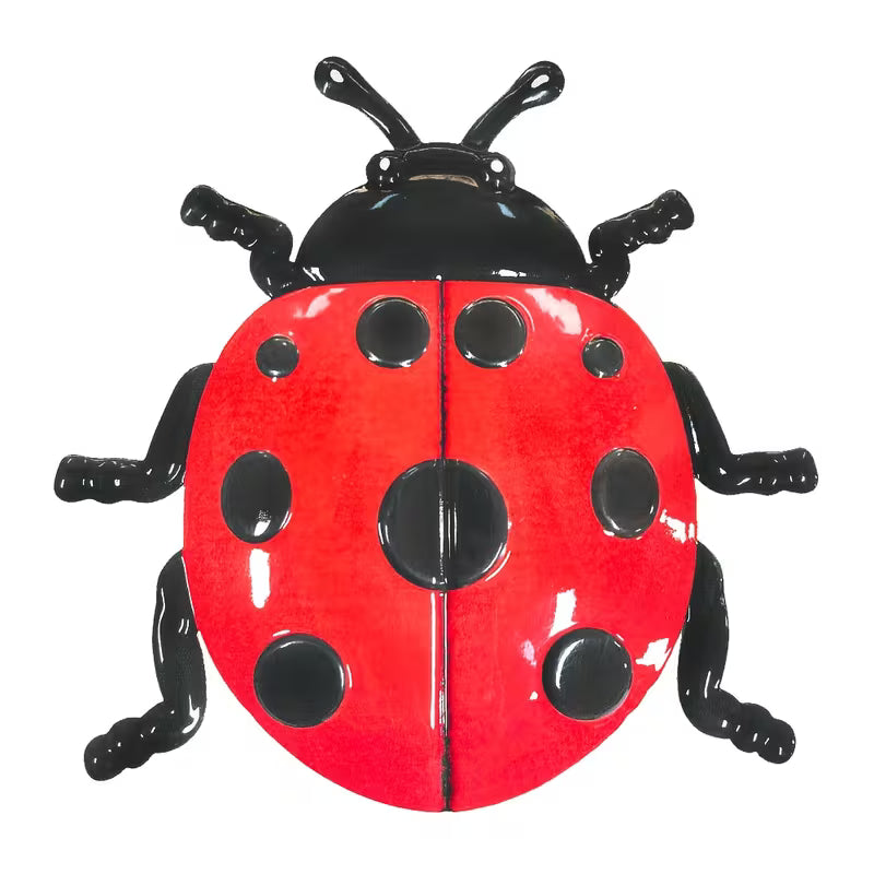 3pcs Metal Ladybugs Iron Wall Art Beetle Wall Decoration, Home Wall Decor, Suitable for Garden