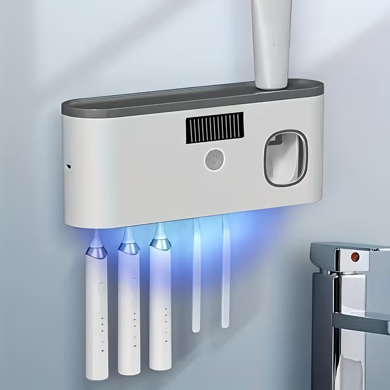 1pc Smart Toothbrush Organizer, Bathroom Toothbrush Display And Storage, With Automatic