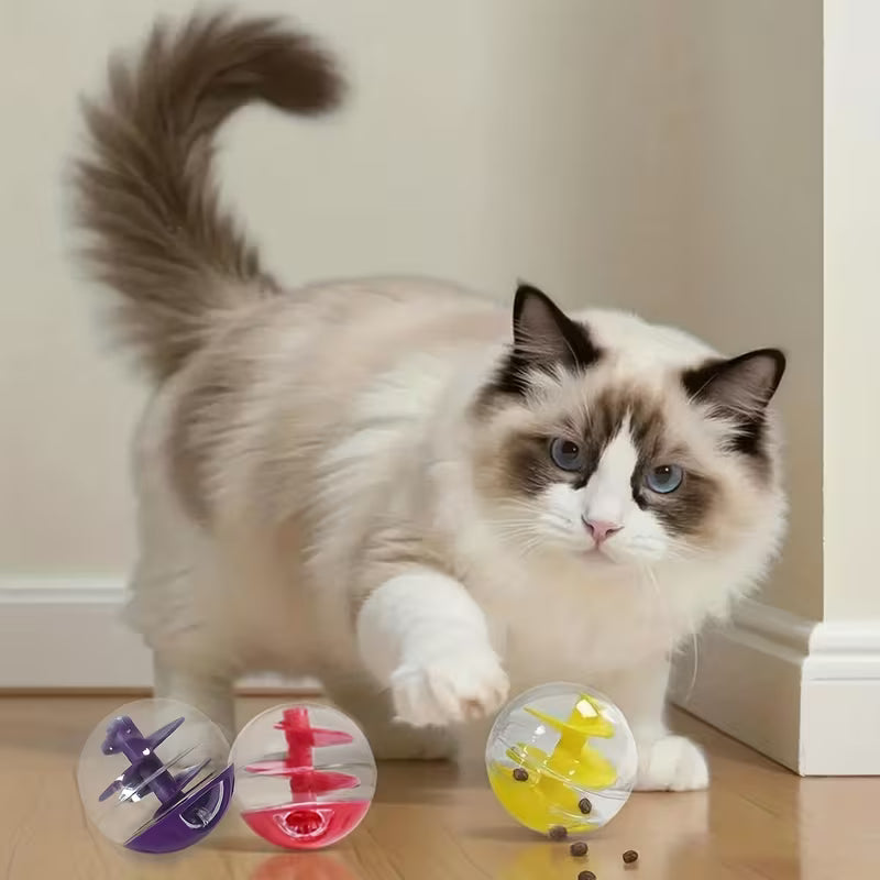 Cat Slow Feeder Toy Pet Slow Feeder Cat Food Dispenser