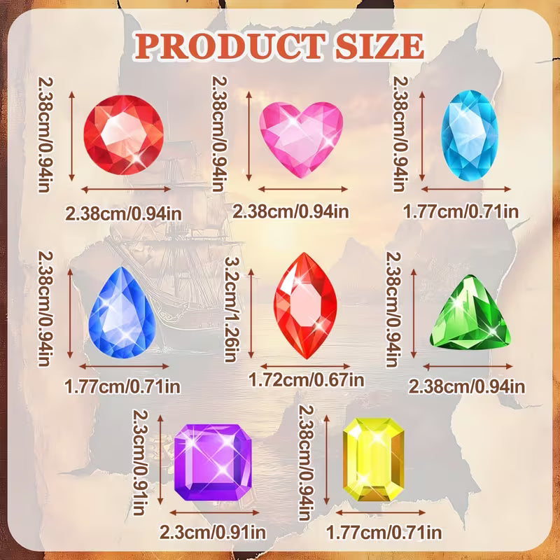 FEELLIFE 100 Summer Pool Acrylic Gems