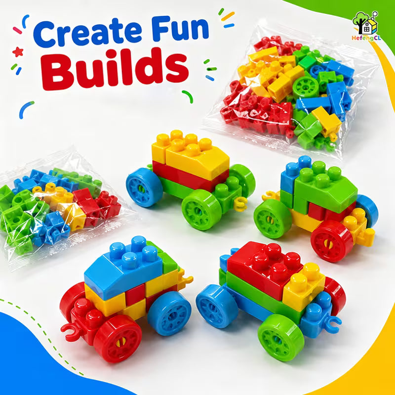 Upgraded 104-Piece Building Block Set