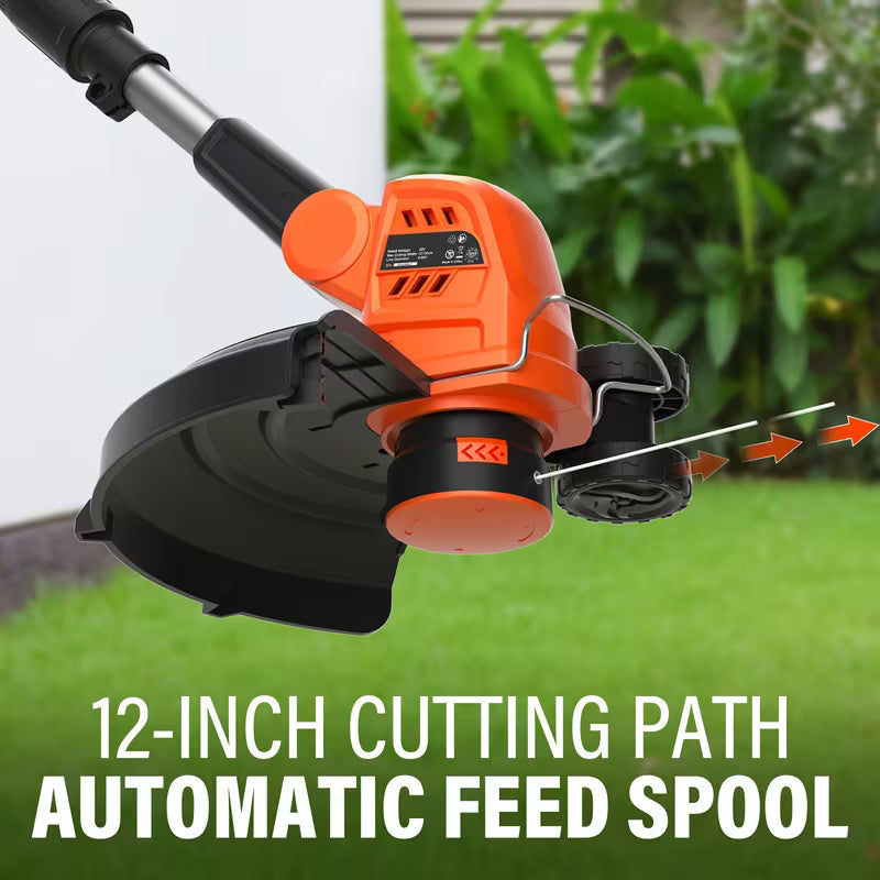 20V Cordless Weed Wacker/Edger and Leaf Blower Combo 12'' Lawn Mower And Leaf Blower Combination