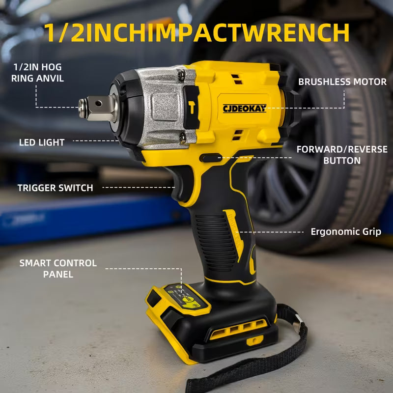 Cordless, 20V Power, Brushless Impact Wrench