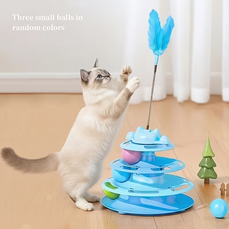 1 Set Cat Turntable Toy Self-Entertainment Boredom Relief
