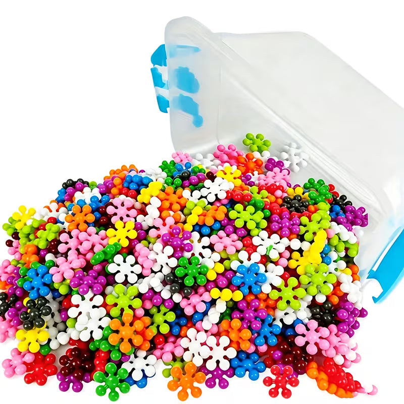 200-Piece Plum Blossom Building Blocks Plastic