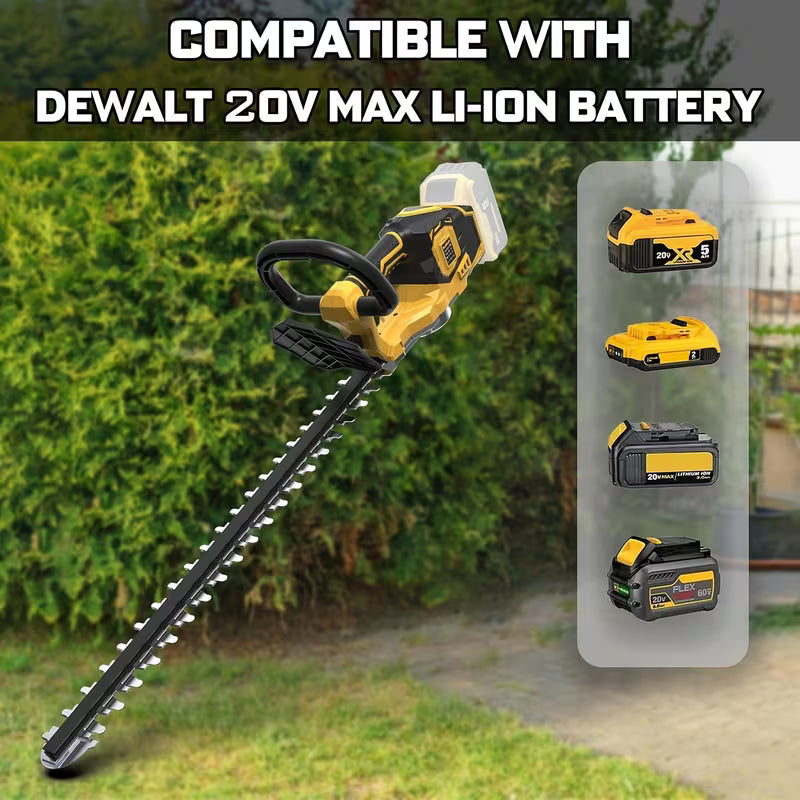 Hedge Trimmer Cordless for Dewalt 20V MAX Battery (No Battery)