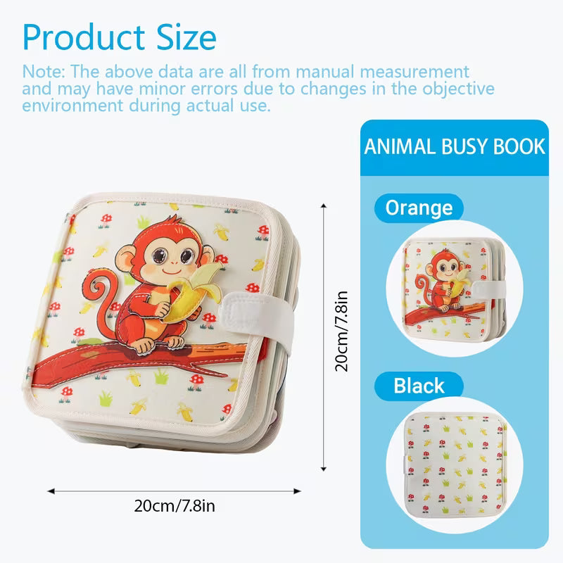 Cloth Book Early Education 3D Cloth Book Cognitive Puzzle Toy Busy Book