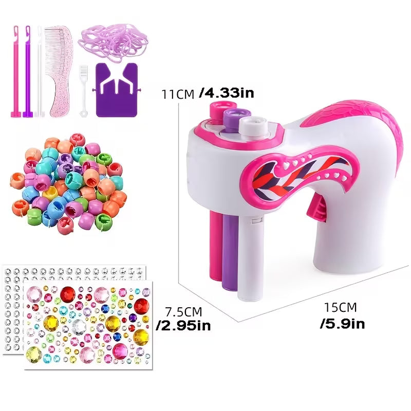 Automatic Electric Hair Braider Machine with One-Touch Operation & Adjustable Settings - &