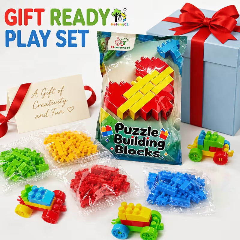 Upgraded 104-Piece Building Block Set