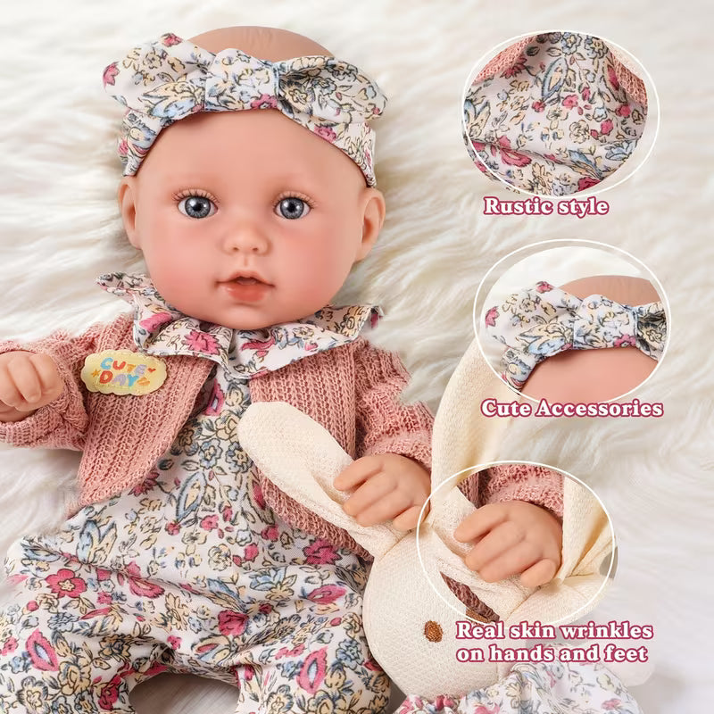 12-Inch Realistic Vinyl Doll Set