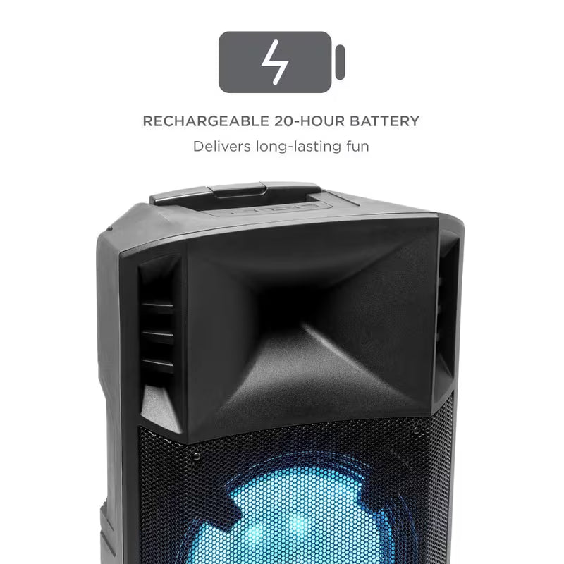 ION Audio Power Glow 300 Rechargeable Bluetooth Speaker System