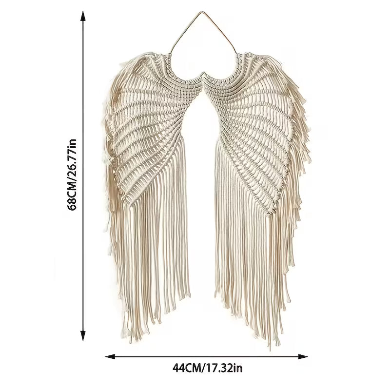 White Angel Wings Wall Decor Hanging Ornament, Classic, White